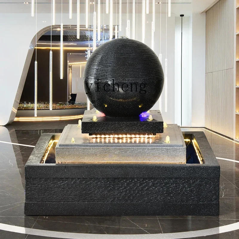L13- creative simple spherical water ornament living room courtyard landscape outdoor floor transfer fish pond decoration