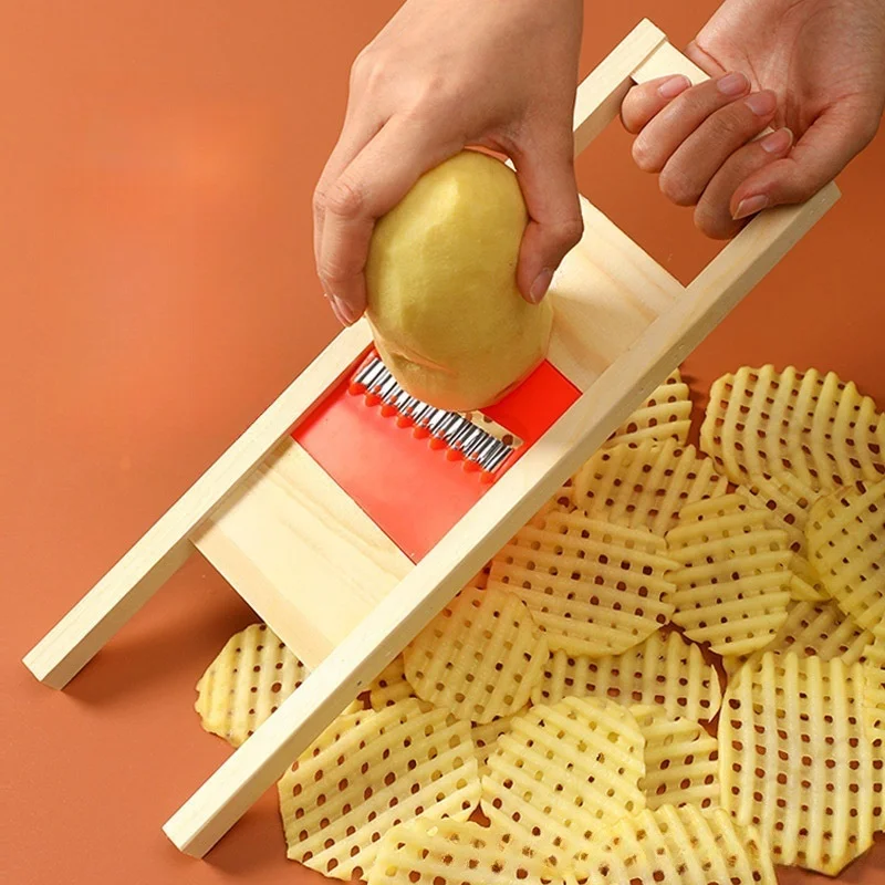 Potato Slicer Cut Potato Grid Artifact Grid Wipe Grid Knife Vegetable Cutter Wave Knife Cut Flower Knife Gadgets Accessories