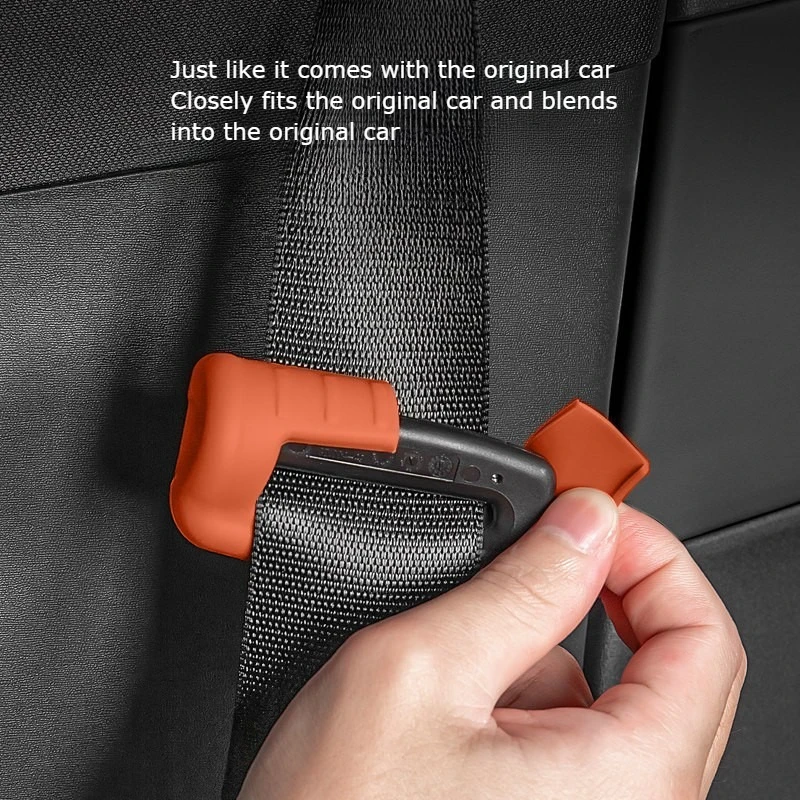 For Geely Starray EM-i EX5 Galaxy E5 L7 L6 Proton e.MAS 7 Car Seat Belt Anti Scratch Silicone Protector Case Soft Interior Trim