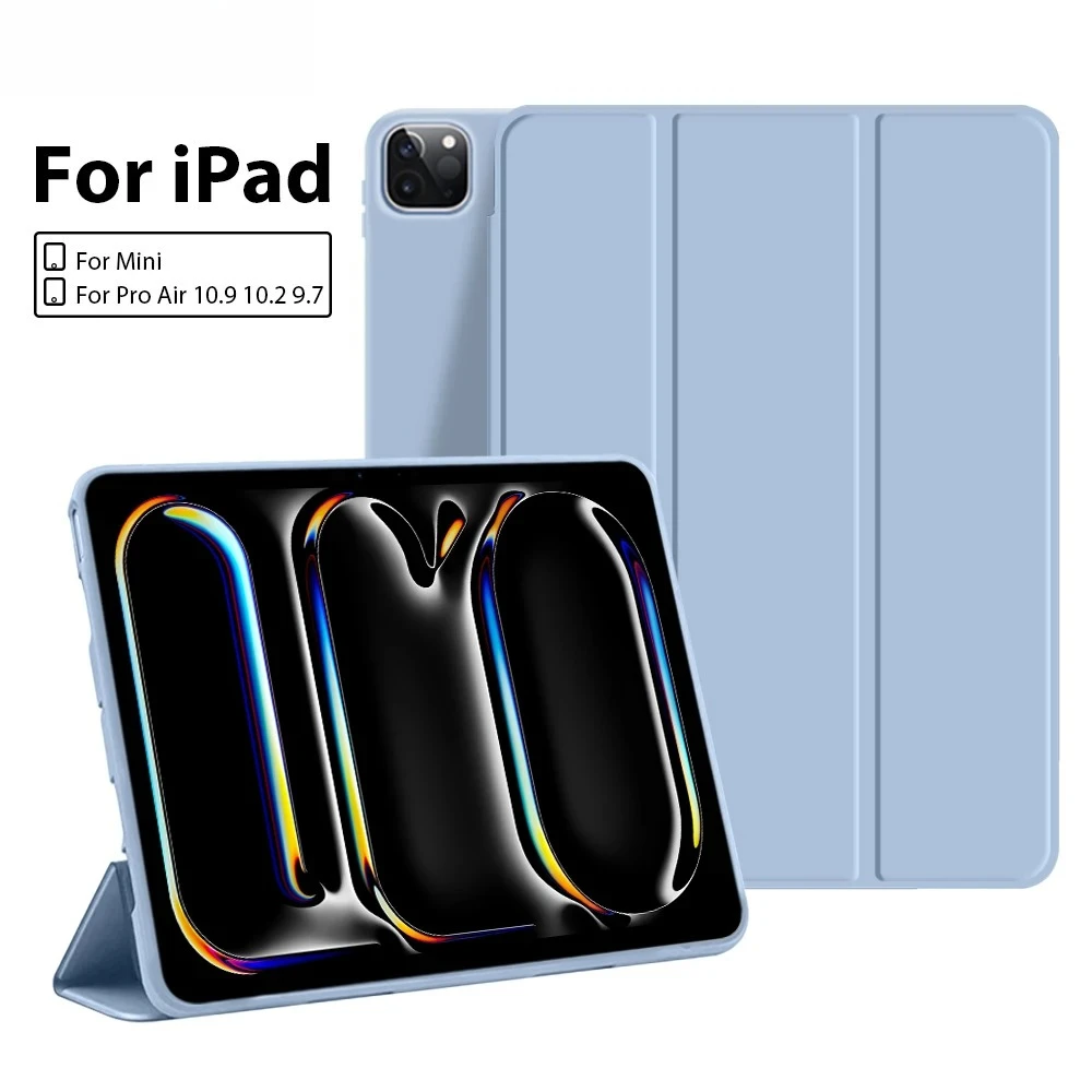 Case For Ipad Pro 13 M4 12.9 A16 10 9 9th 10th Generation Funda For Ipad Air 11 5 4 3 2 1 Mini 6 7 M2 M3 2025 Cover Accessories