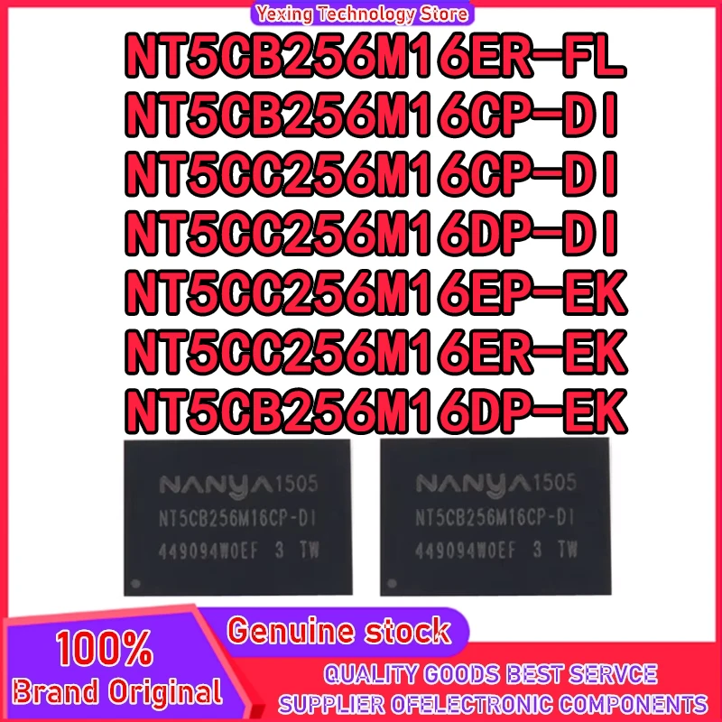 5Pcs Nt5Cb256M16Er-… - image