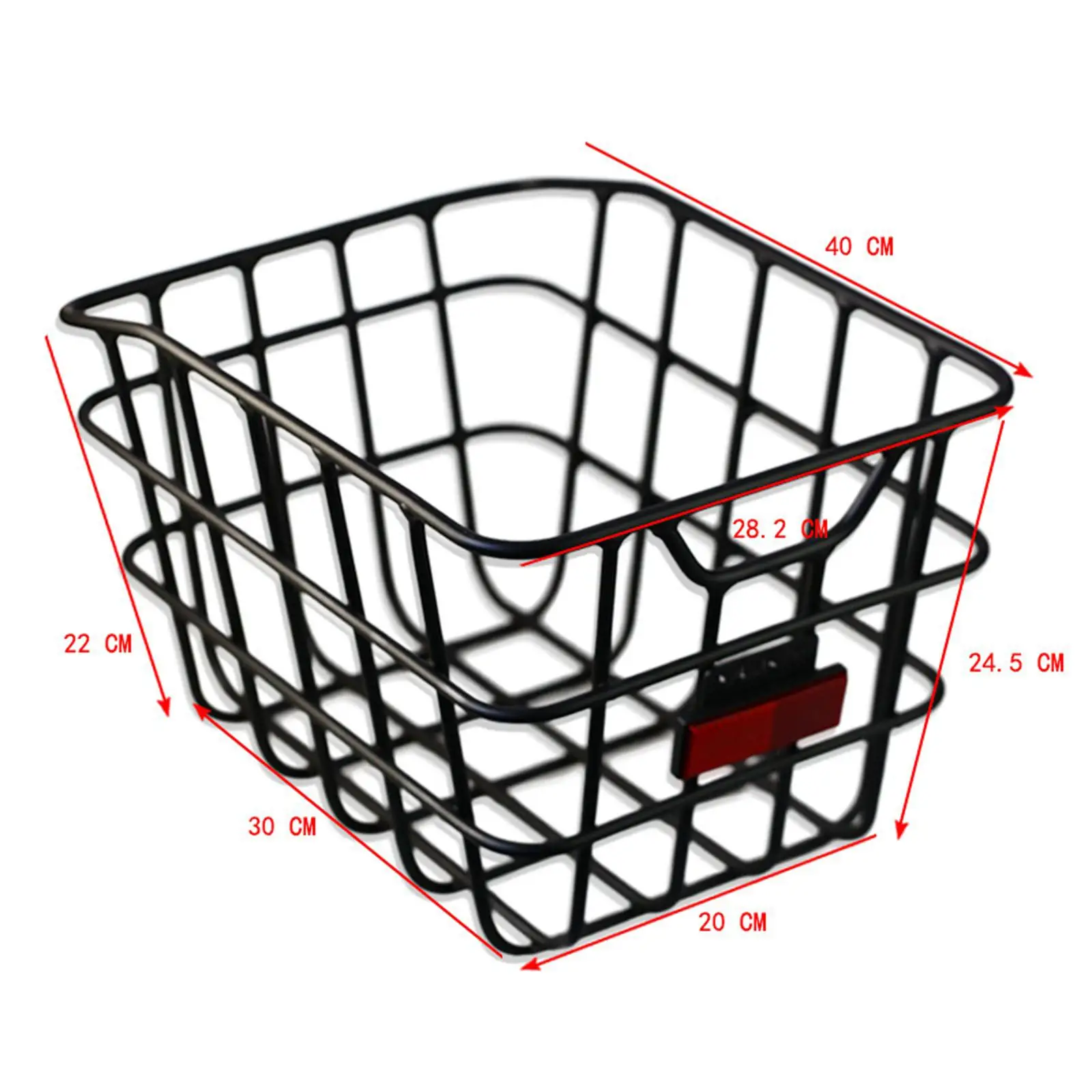 سلة الدراجة الخلفية الخلفية سلة تخزين الدراجة بدون غطاء ملحقات حاوية البضائع لركوب الأمتعة في الهواء الطلق #6