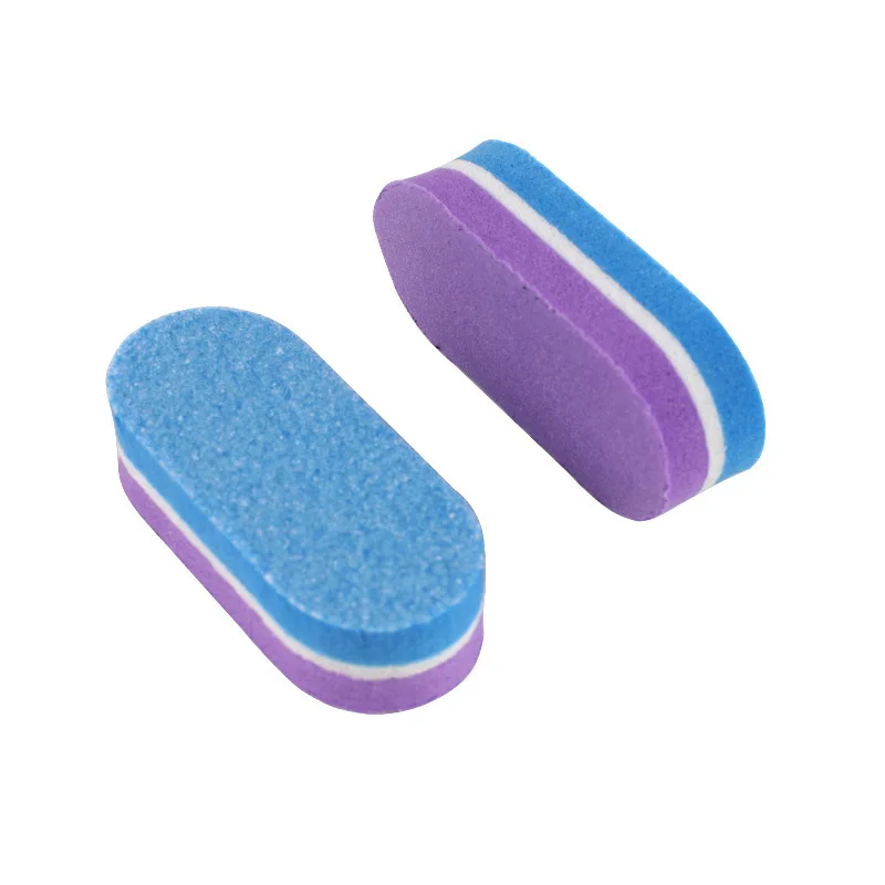 50 Stück Mini-Nagelfeilen, Block, Schwammpuffer für Nägel, Polierblock, doppelseitig, DIY Salon-Maniküre-Werkzeuge
