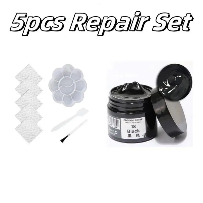 5pcs Car Care Kit Liquid Leather Skin Refurbish Repair Tool Auto Seat Sofa Coat Holes Scratch Cracks Restoration For Shoe Repair