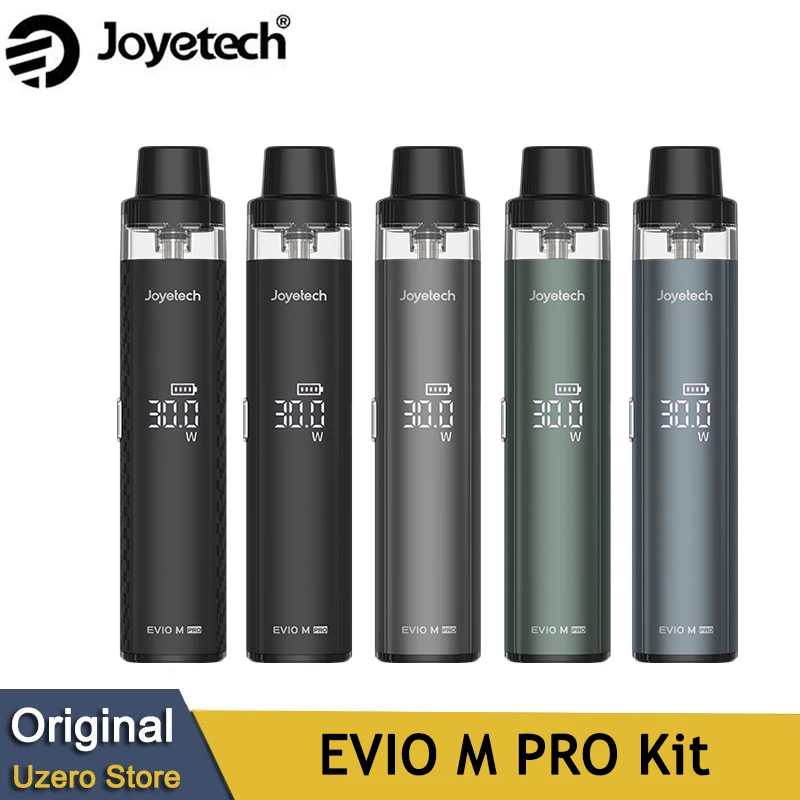 Original Joyetech EVIO M Pro Kit 30W Vape with 1100mAh Battery 2.8ml Pod Cartridge 0.6ohm/0.8ohm Electronic Cigarette Vaporizer