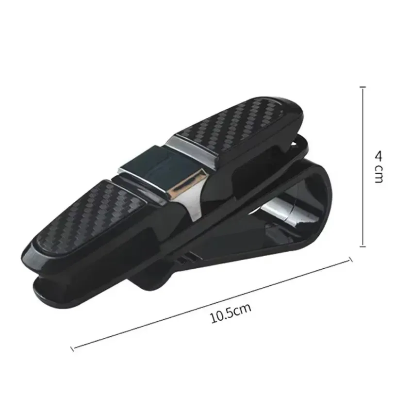 Car Glasses Clip Universal Glasses Case Car Sun Visor Sunglasses Card Ticket Holder Eyeglasses Holder Auto Interior Supplies image 6