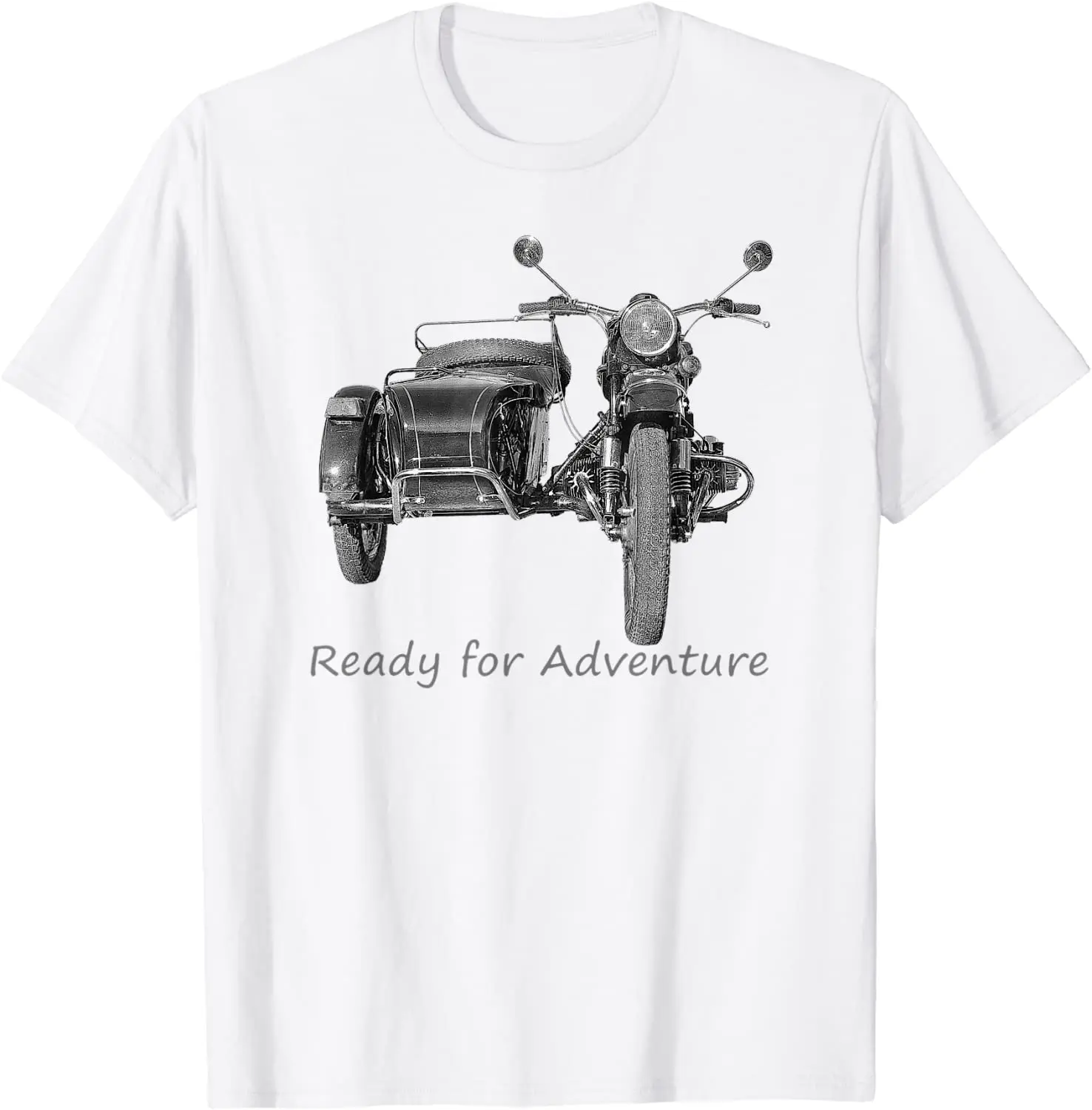 Motorcycle Adventure Riding Russian Ural Sidecar T-Shirt. Premium Cotton Short Sleeve O-Neck Mens T Shirt New S-3XL