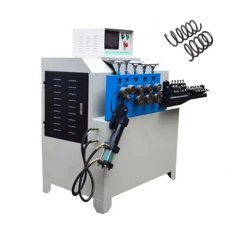 Full Automatic O-ring c Loop Spiral Rolling Bending Forming Metal Processed Flat Round Steel Iron Wire O Ring Making Machine
