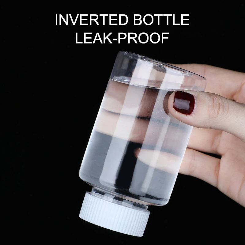 30 50 100 ml plastic bottle, transparent large mouth bottle, sealed capsule, bottling bottle, wide mouth PET empty bottle