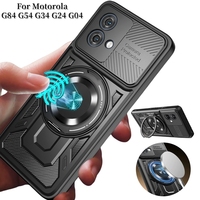 Shockproof Armor Protection Case For Motorola Moto G84 G54 G34 G24 G04 5G Car Magnetic Holder Cover For Moto G 84 54 34 24 Funda