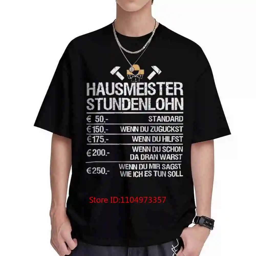 Caretaker Janitor Facility Manager Short Sleeve Tee 100% Cotton T-Shirt
