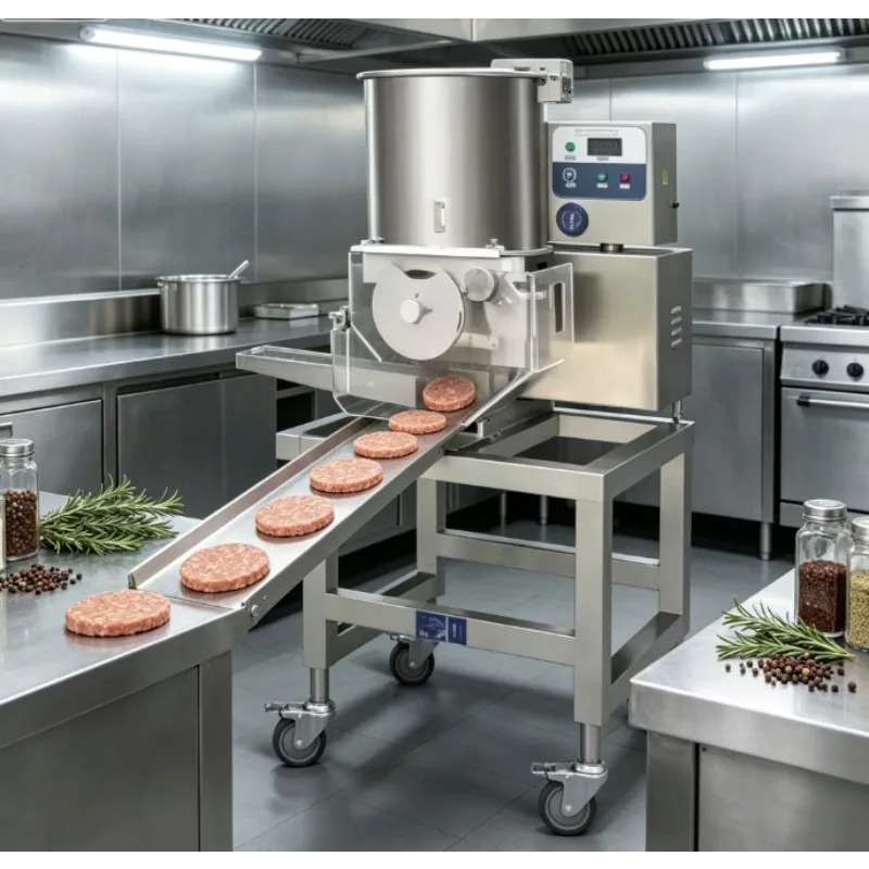 Automatic burger patty making machine, commercial patty making machine for food processing