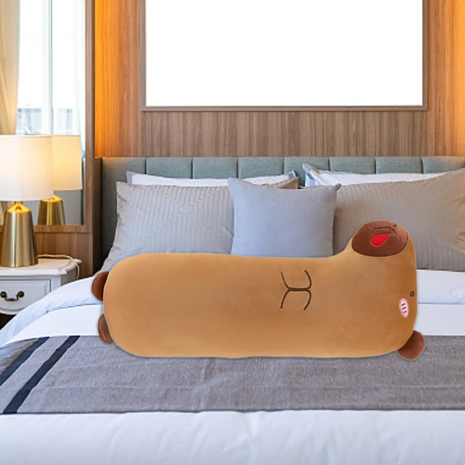 Long jouet en peluche Capybara pour adultes, jouet en peluche, drôle