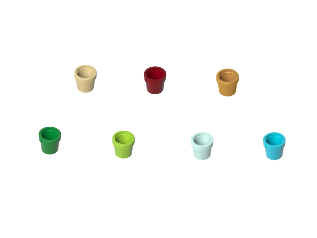 Pile‑fit Segments Tubular Vessel, Polymer Minuscule Granule Ingenious MOC Constructing Elements M245 Compatible with LEGO 95343