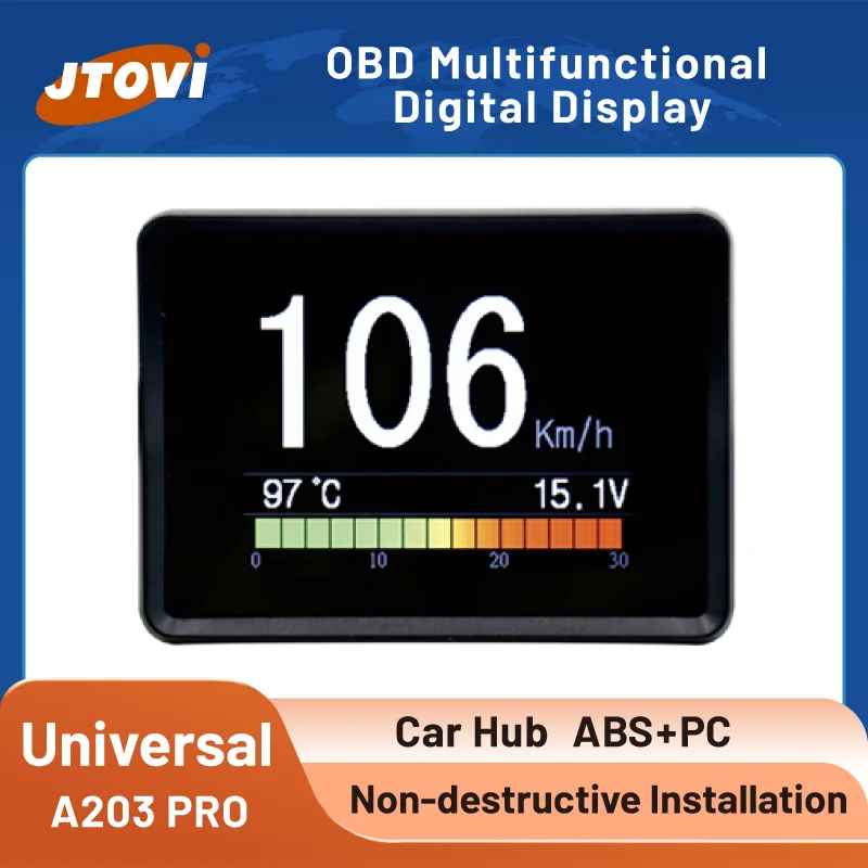 

A203 OBD2 On-board Computer A203 Car Digital Computer Trip Display Speed Fuel Consumption Temperature Gauge OBD2 Scanner