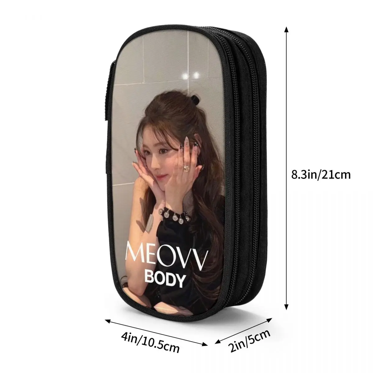 BODY MEOVV TOXIC ANNA MERCH MEOVV مقلمة مقلمة قلم للطلاب سعة كبيرة حقيبة الطلاب مدرسة سستة القرطاسية #6