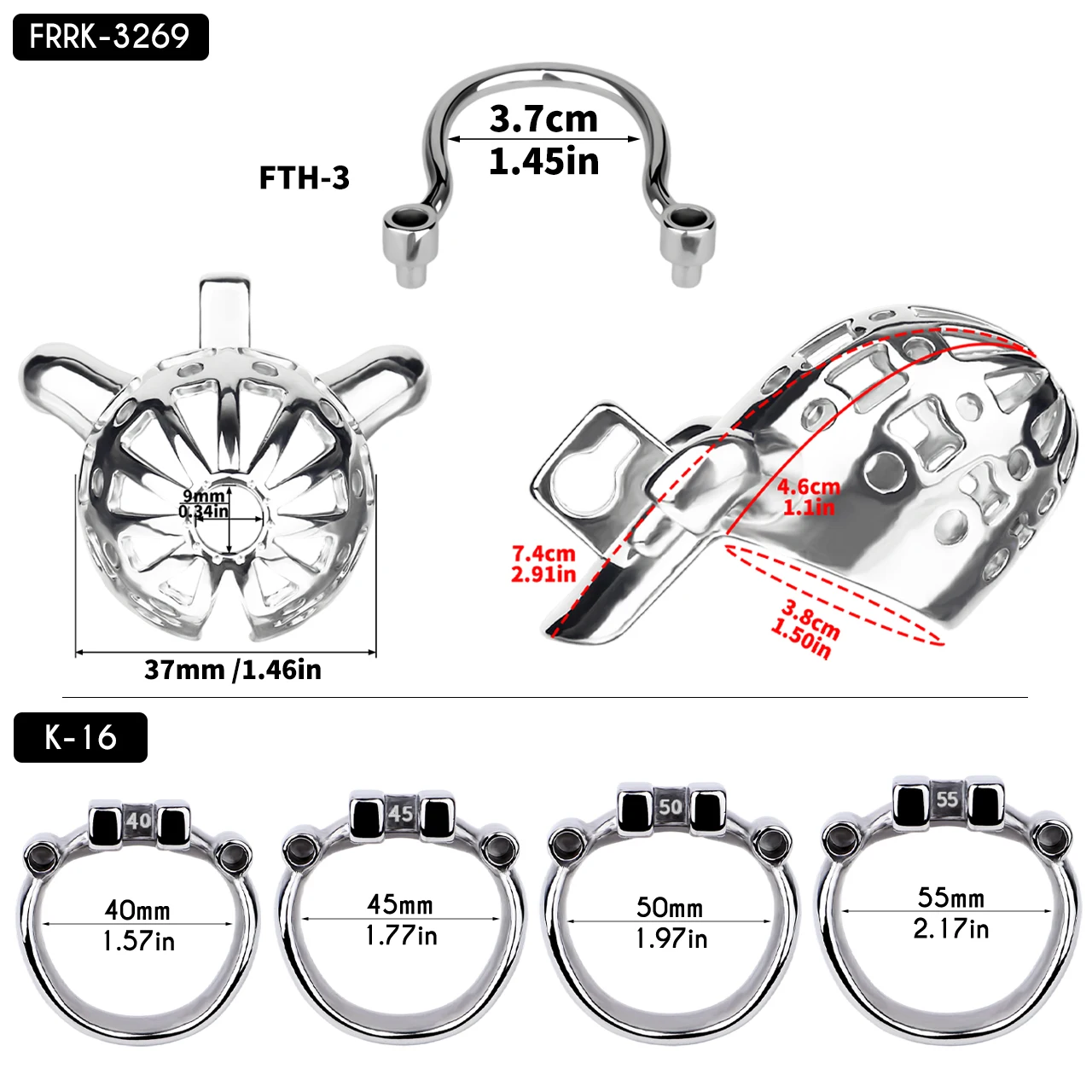 อุปกรณ์ล็อคความบริสุทธิ์ FRRK Sissies ทำจากสแตนเลส สายรัดเสริมปรับได้ แหวนกันลื่น สำหรับการพันธนาการทางเพศ SM ของเล่นสำหรับผู้ใหญ่ บทบาทสมมติ ของเล่นอีโรติก