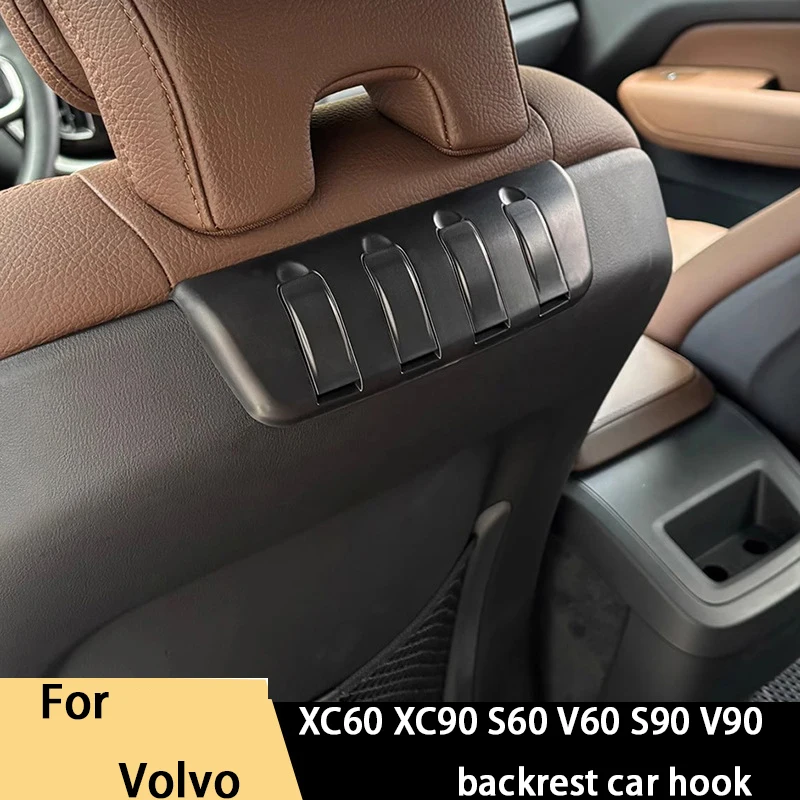 

For Volvo hidden seat rear hook XC60 XC90 S60 V60 S90 V90 backrest car hook