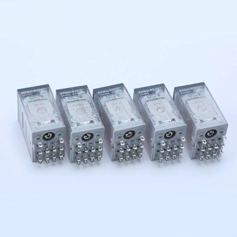 5pcs/lot Small Intermediate Power Relay 3A 14 pins 4 C/O RXM4LB2BD RXM4LB2P7 RXM4LB2B7 RXM4LB2F7 RXM4LB2JD