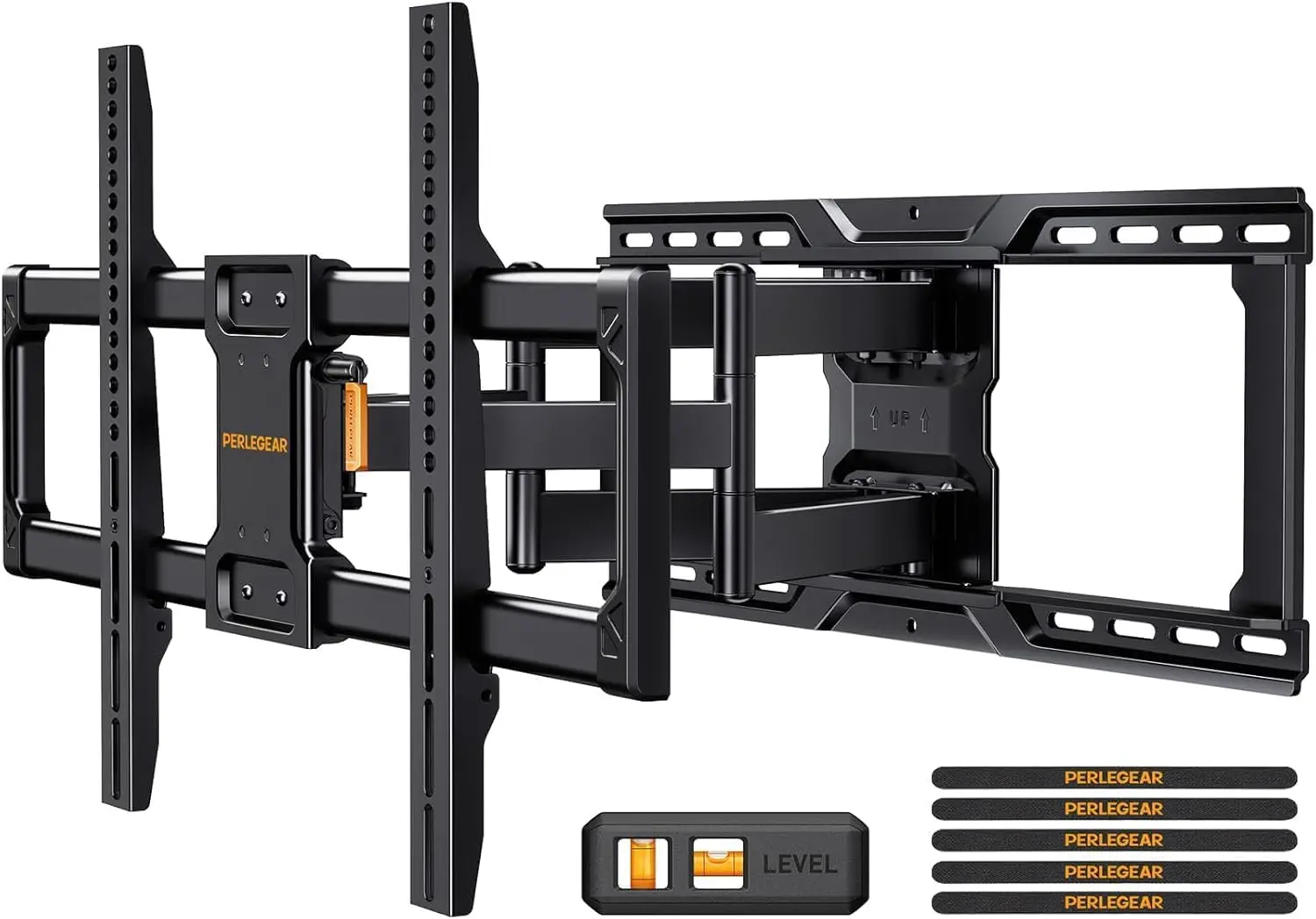 Full Motion TV Wall Mount for 42-90 Inch TVs up to 150 lbs, Tool-Free Tilt Swivel Extension, Max VESA 600x400mm
