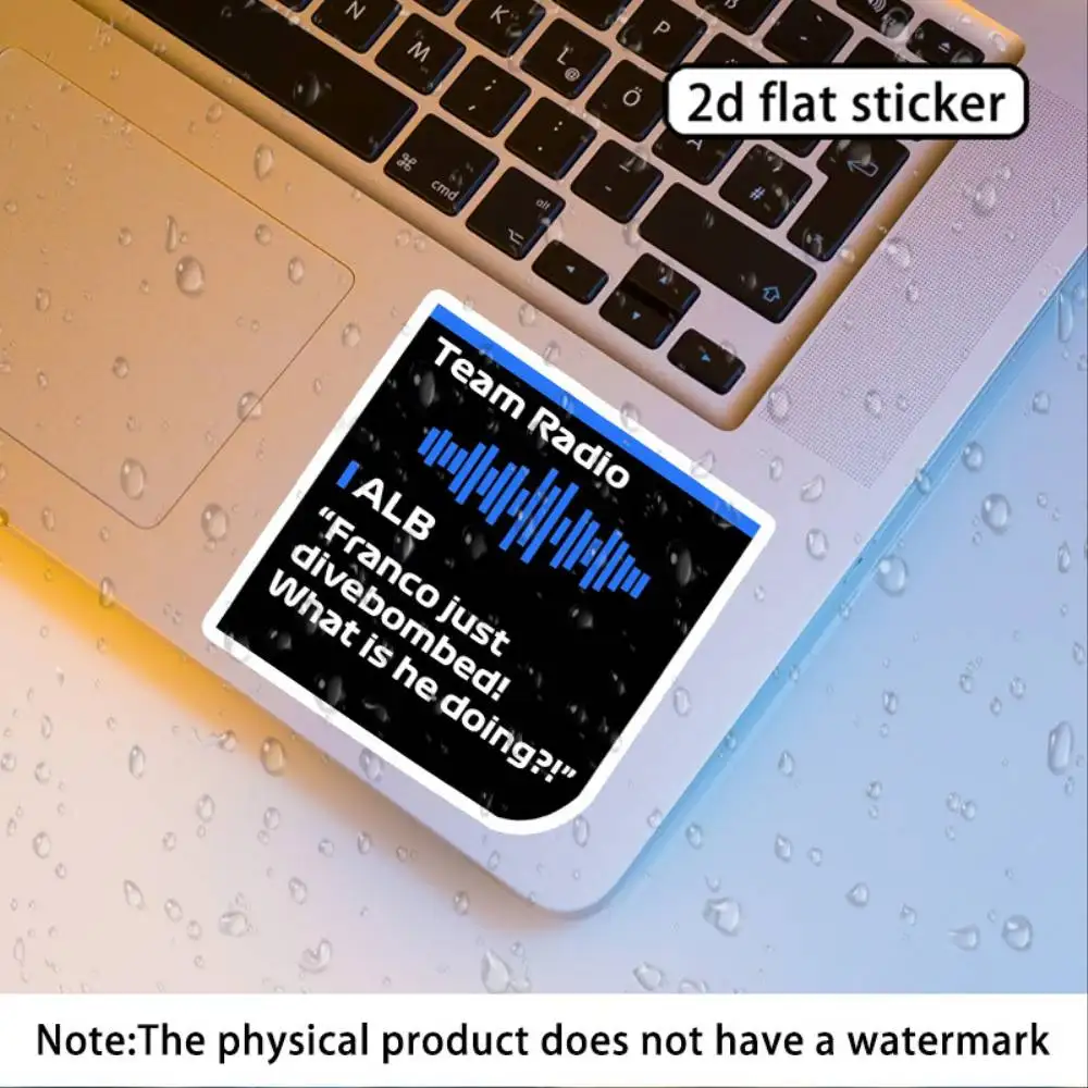 Just Divebombed Team Radio Message 7 7inch Durable And S Waterproof Stickers For Decorating Car Windows Motorcycles And Computer