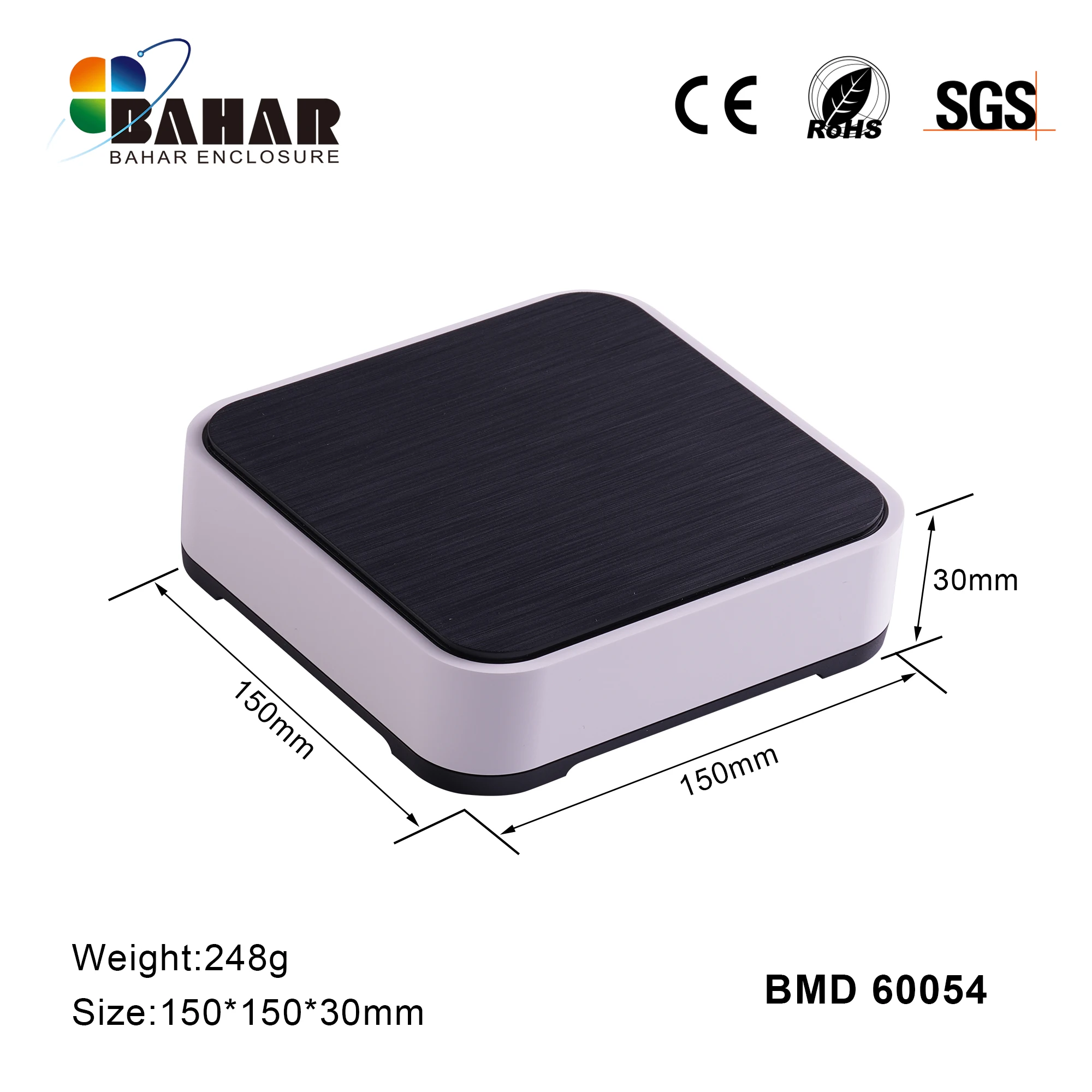 

Большой настольный корпус из АБС-пластика, устройство IOT, корпус радиочастотного электронного продукта, приборная коробка, квадратная коробка BMD 60054