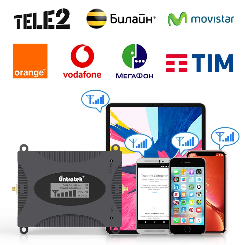 Imagem -04 - Lintratek Lte 4g Repetidor 1800mhz Gsm 900 Amplificador Celular 2g 3g 4g Dcs Wcdma Amplificador de Celular 1800 b3 Signal Booster