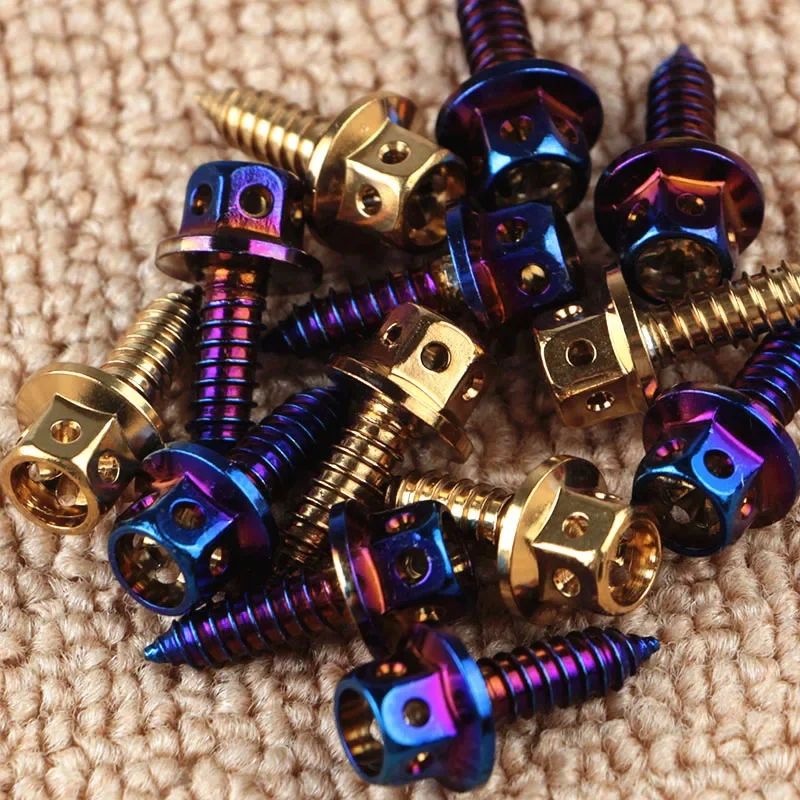 M4x15/M5x15mm Motorrad 304 Edelstahlschraube Außensechskant-Hohlschraube Selbstschneidende Schrauben Kotflügel-Windschutzscheibenschraube