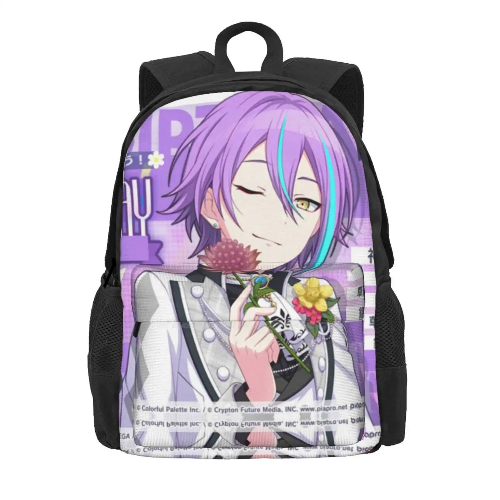 Kamishiro Rui Birthday School Bag Big Capacity Backpack Laptop 15 Inch Showtimes X X Showtime Kusanagi Baby Rui Kamishiro