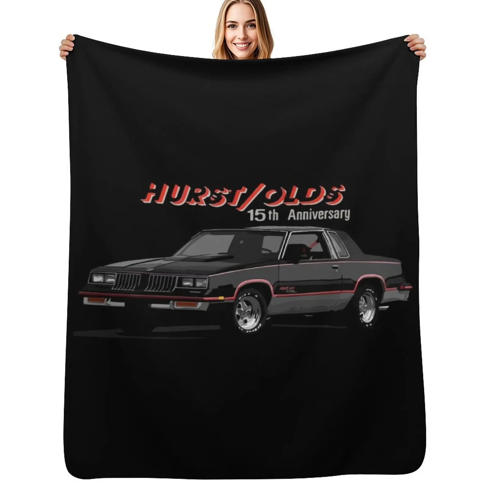 

1983 Hurst/Olds Cutlass Throw Blanket Warm Flannel Blanket for Couch Chair Bedroom