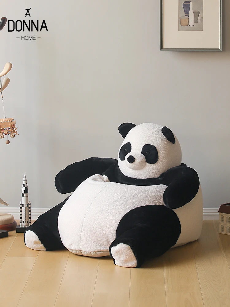 

Children's Lazy Cartoon Cute Single Bean Bag Panda Small Sofa