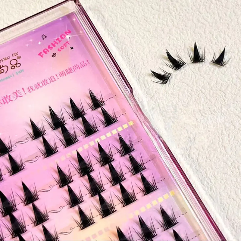 DIY Thick False Eyelashes Manga Lashes Individual Eyelashes Lazy Trilogy Eyelash Clusters Fake Eyelashes Anime Lashes