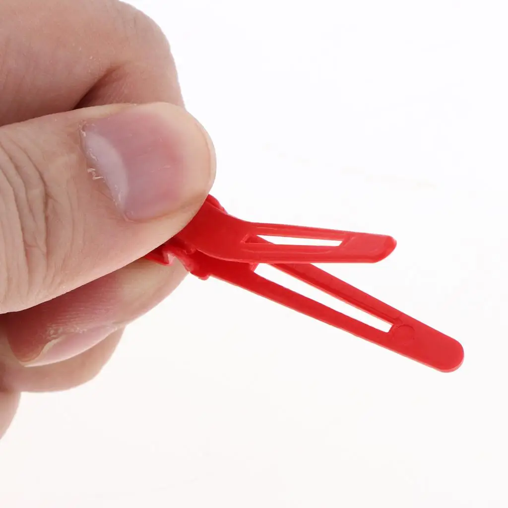 Plastic Hairdressing Clips Non Slip Grip Makeup Hair Clamps Sectioning Tools for Hairstyling