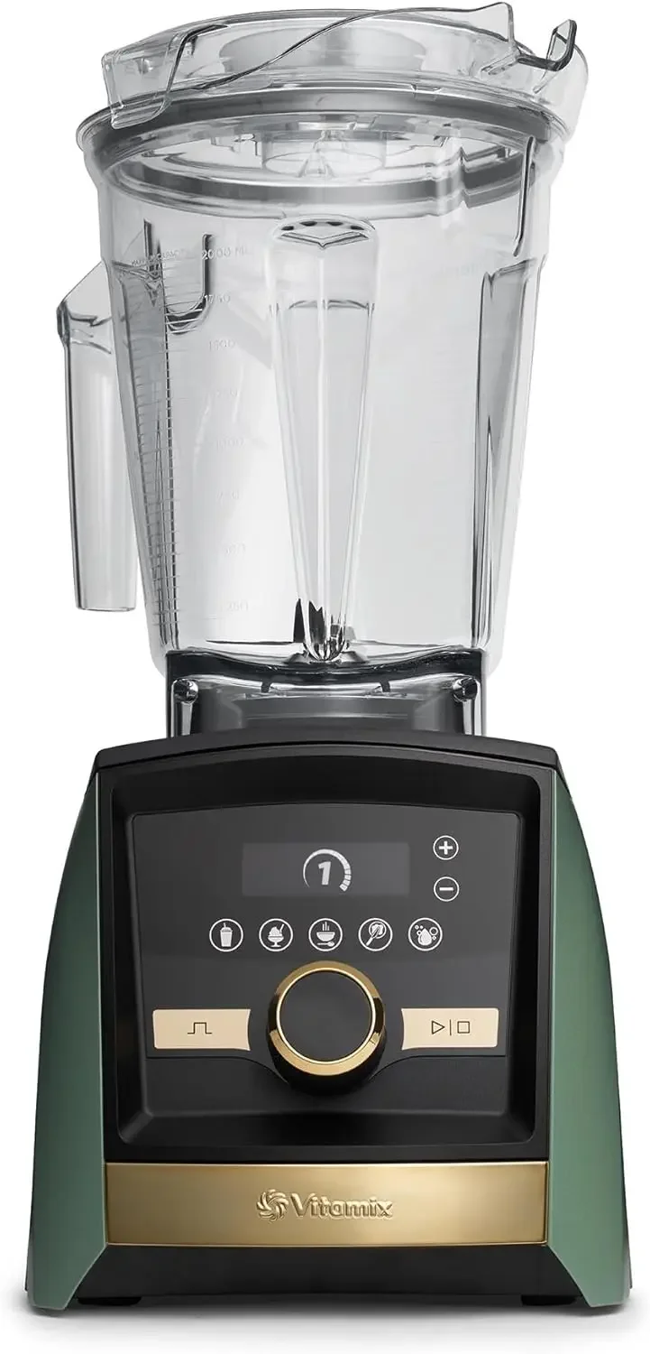 

A3500 Ascent Series Gold Label Smart Blender, Professional-Grade, 64 oz. Low-Profile Container, Matte Sage with Gold Accents