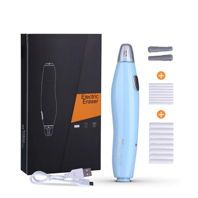 Набор электрических ластиков с 16 наполнителями, USB-зарядка, регулируемая толщина, для начинающих художников, рисование, Прямая поставка