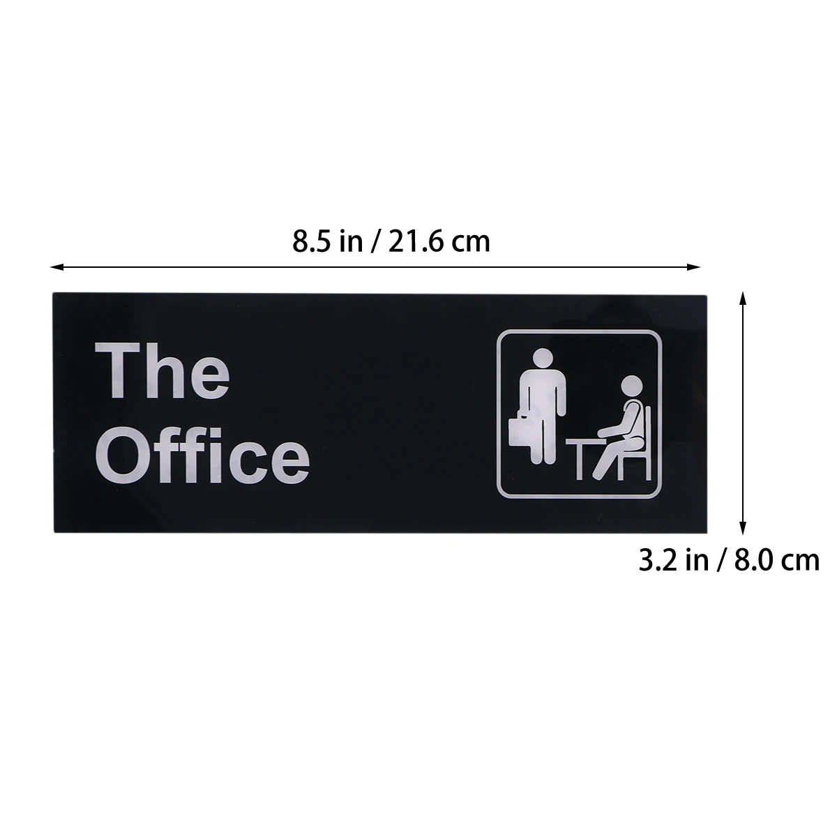 

2 Pcs Acrylic Sign Customized Staff Office Employees Indicator Informative Self Adhesive Ideal Hospitals Hotels