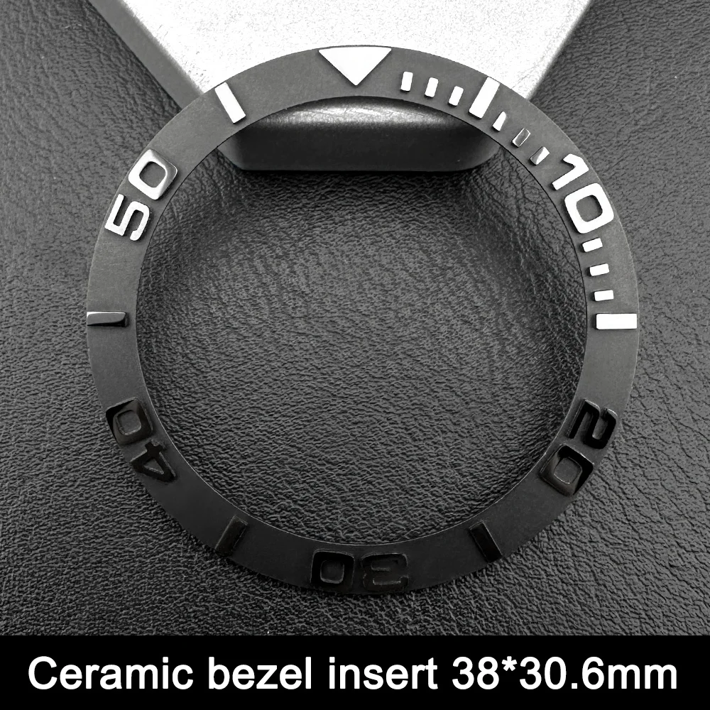 Yacht Style Ceramic Bezel Insert 38mm*30.6mm Watch Bezel Replacement Parts Multi Color Ceramic Bezel For 40mm Dive Watch Case