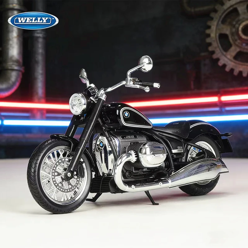

WELLY 1:12 BMW R18 High Qualit Alloy Motorcycle Model Simulation Diecast Metal Toy Street Cruise Motorcycle Collection Kid Gift