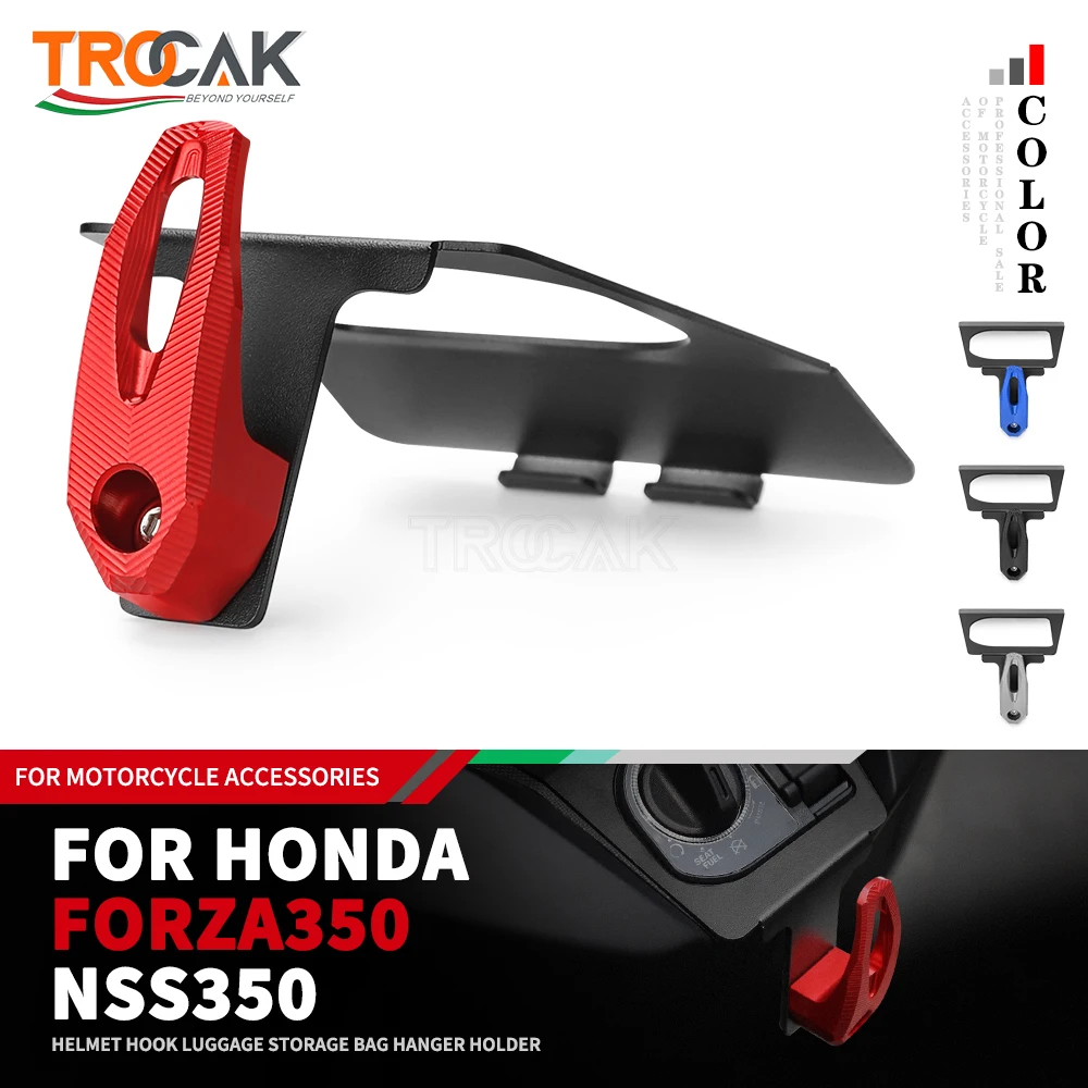 For Honda NSS350 FORZA350 NSS Forza 350 Motorcycle Electric Door Lock Helmet Hook Hanger Holder Storage Bag Hook Accessories