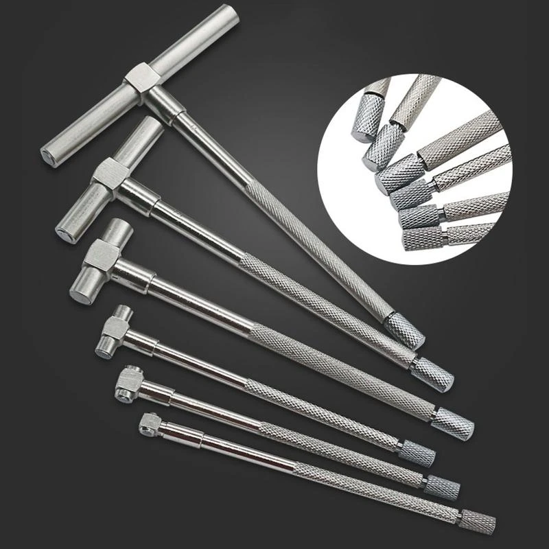 6 Pcs Telescoping Gauge Gage Set Tools 5/16'' to 6'' Micrometer T-Bore Hole Gauge Carbon Steel Hand Top Sale