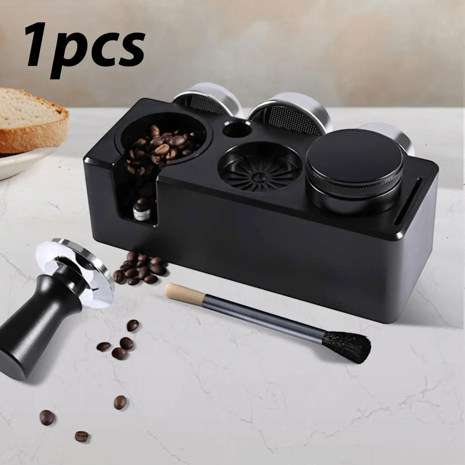 حامل مكبس الاسبريسو، ارتفاع قابل للتعديل 90 درجة، قاعدة محطة سدادة الاسبريسو، حامل سدادة القهوة لمطعم البار #3