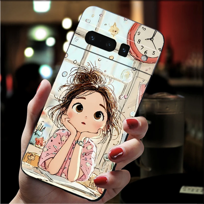 

Lovely Girl Carcasa Funda Phone Case For Google Pixel 10 9 Pro XL 9A 8 7 6 Pro Pixel 8A 7A 6A Pixel 8 7 6 5 Case