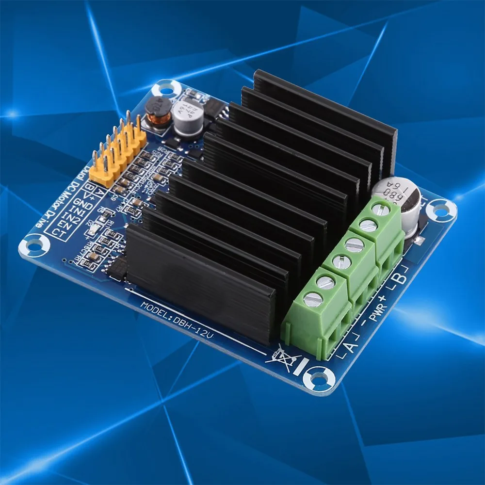Control Board DBH-12V Driver Module 0A-30A DC5-12V Motor Driver H bridge Dual channel Speed Controller Robotics Applications