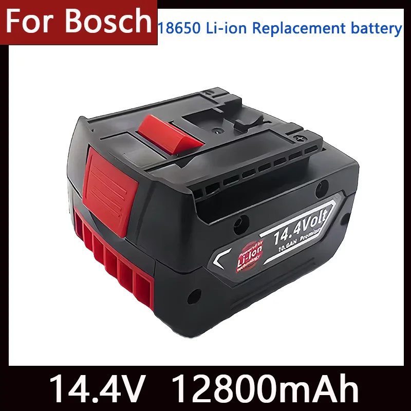 14.4V 12800mAh Rechargeable Battery For Bosch Power Tool For GBH GDR GSR 1080 DDS180 BAT614G Replacement Li-ion Battery