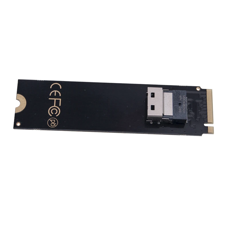 NEW M.2 NVMe to Slimline SAS SFF-8654 Adapter NVME M.2 M Key PCIE X4 to SFF 8654 Converter Riser Card for Intel 750 2.5