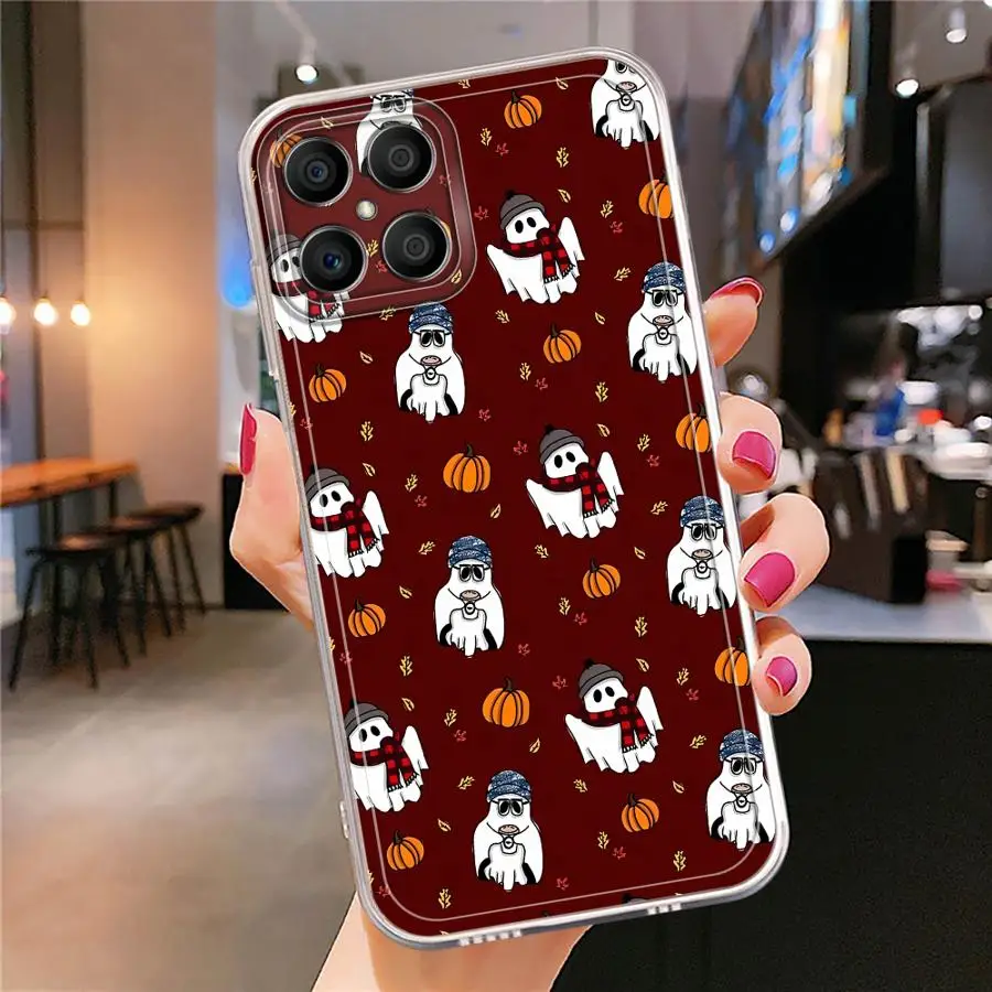 حافظة Monster Halloween Ghost لهاتف Honor X8 X9b X8a 90 Lite X9a X8b X7b غطاء هاتف ناعم