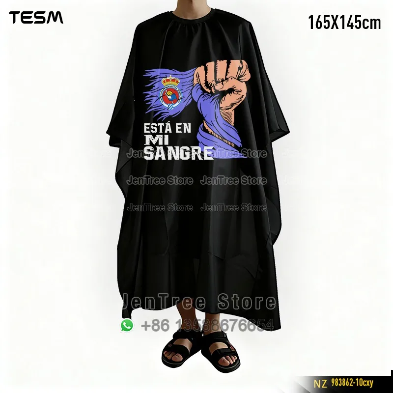 Peleryna fryzjerska z nadrukiem 3D TESM, fartuch do salonu fryzjerskiego, szal do farbowania włosów, prezent na Halloween i Boże Narodzenie