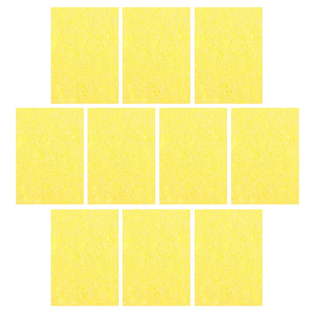 ฟองน้ำทำความสะอาดหัวแร้งบัดกรี 10 ชิ้น แบบสี่เหลี่ยม สำหรับเครื่องมือบัดกรี ฟองน้ำทำความสะอาดหัวแร้ง