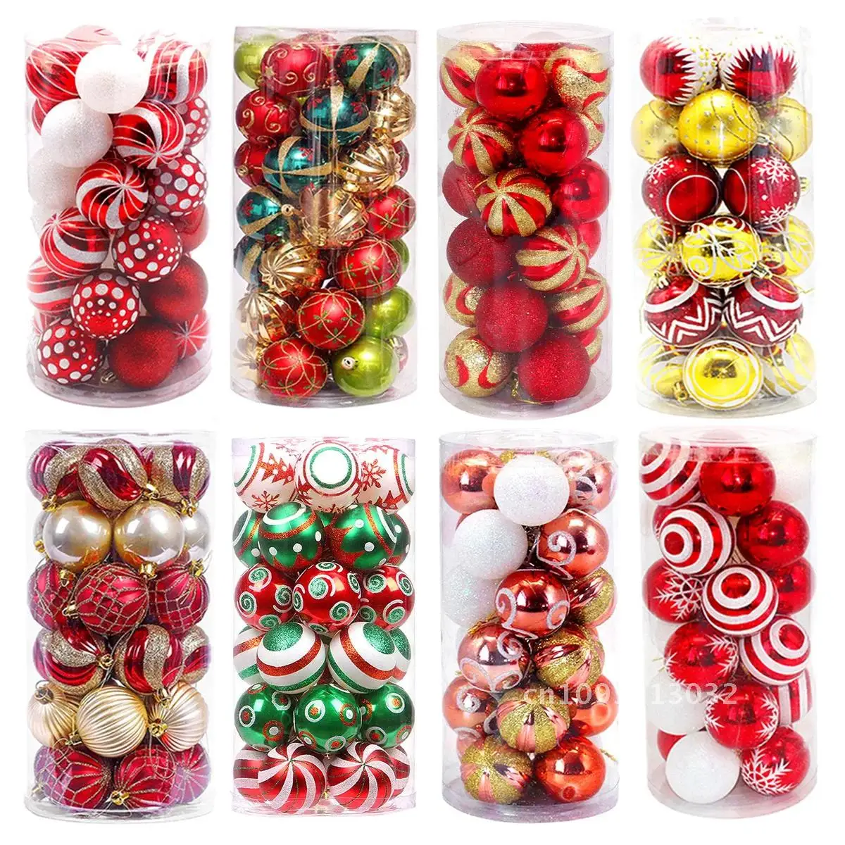 

2024 24pcs Color 6cm/2.4Inch Christmas Decoration For Tree Pendant Bauble Ball Party Ornaments Home Decoration Ball Shiny Bar