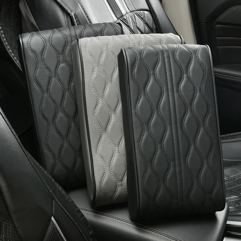 Coussin d'accoudoir de voiture de style universel en cuir PU, accessoires de voiture, KIA Stinger, Cadenza K3, K5, K9, Sportage, Ceed, Rio